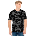 Motorcycle Quote Pattern Print Men's T-Shirt