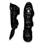 Motorcycle Quote Pattern Print Muay Thai Shin Guard