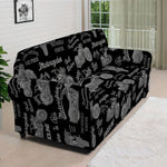 Motorcycle Quote Pattern Print Sofa Cover