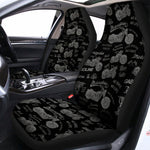 Motorcycle Quote Pattern Print Universal Fit Car Seat Covers