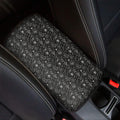 Motorcycle Words Pattern Print Car Center Console Cover