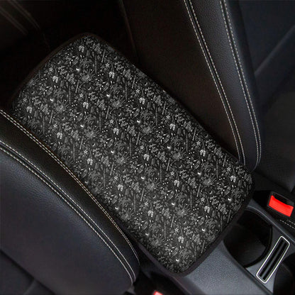 Motorcycle Words Pattern Print Car Center Console Cover