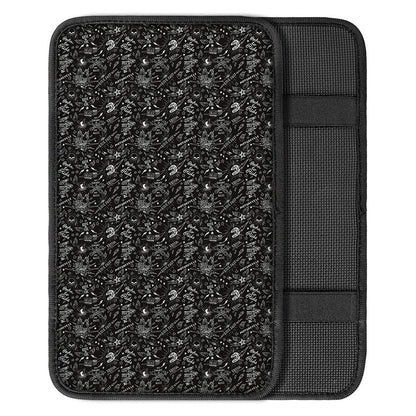 Motorcycle Words Pattern Print Car Center Console Cover
