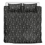 Motorcycle Words Pattern Print Duvet Cover Bedding Set