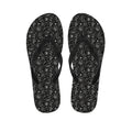Motorcycle Words Pattern Print Flip Flops