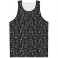 Motorcycle Words Pattern Print Men's Tank Top
