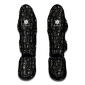 Motorcycle Words Pattern Print Muay Thai Shin Guards
