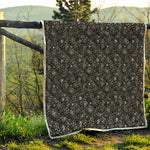 Motorcycle Words Pattern Print Quilt