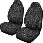 Motorcycle Words Pattern Print Universal Fit Car Seat Covers