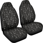 Motorcycle Words Pattern Print Universal Fit Car Seat Covers