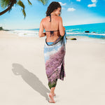 Mount Fuji And Cherry Blossom Print Beach Sarong Wrap