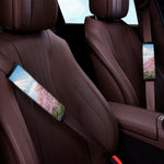 Mount Fuji And Cherry Blossom Print Car Seat Belt Covers
