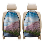 Mount Fuji And Cherry Blossom Print Car Seat Organizers