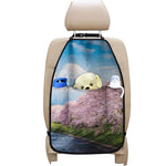 Mount Fuji And Cherry Blossom Print Car Seat Organizers