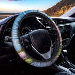 Mount Fuji And Cherry Blossom Print Car Steering Wheel Cover