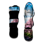 Mount Fuji And Cherry Blossom Print Muay Thai Shin Guard