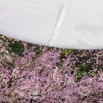 Mount Fuji And Cherry Blossom Print Sofa Cover