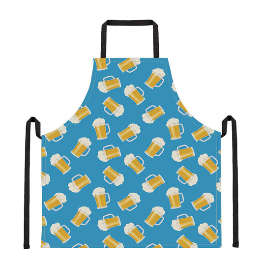 Mug Of Beer Pattern Print Apron