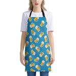 Mug Of Beer Pattern Print Apron