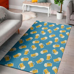 Mug Of Beer Pattern Print Area Rug