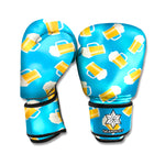 Mug Of Beer Pattern Print Boxing Gloves