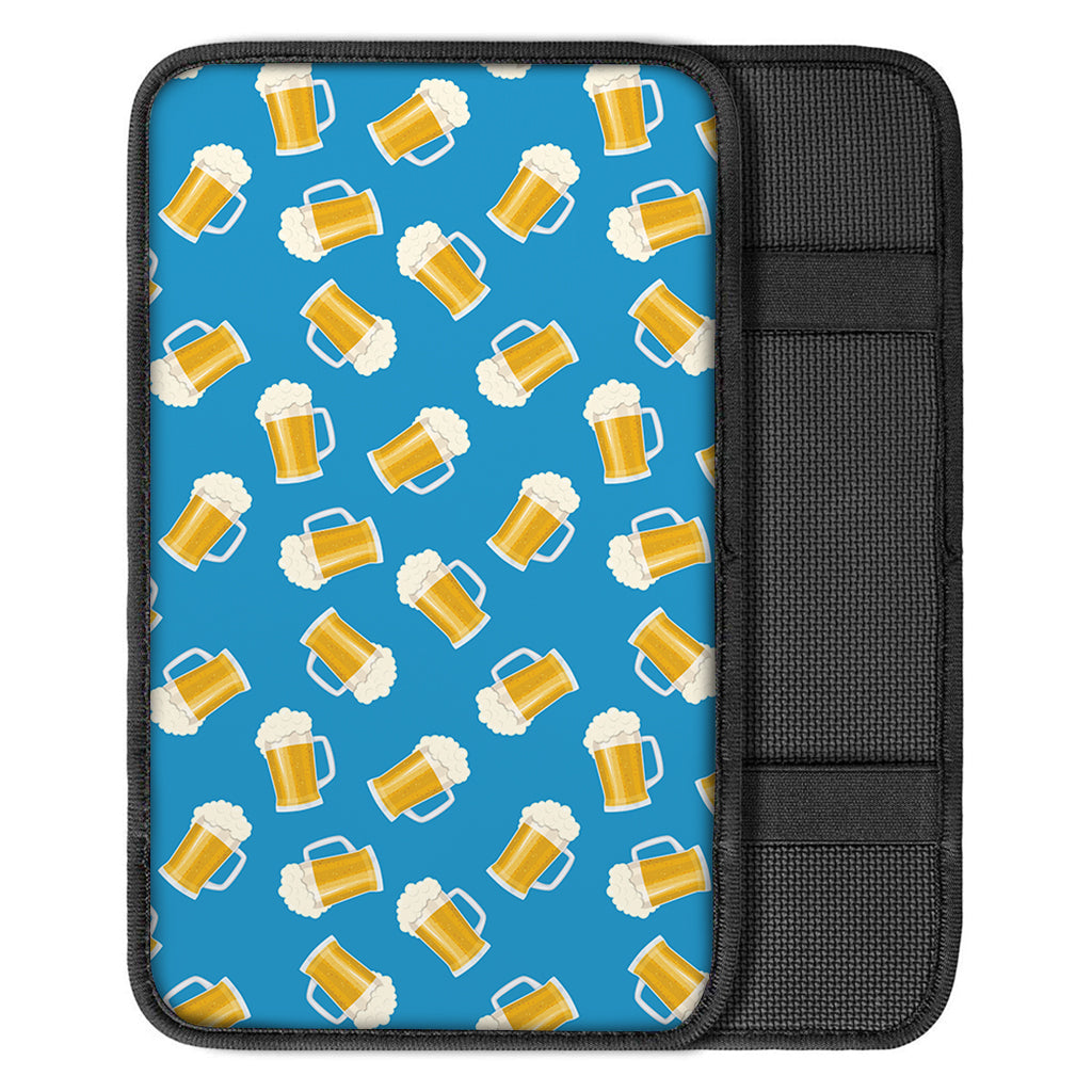 Mug Of Beer Pattern Print Car Center Console Cover