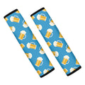 Mug Of Beer Pattern Print Car Seat Belt Covers