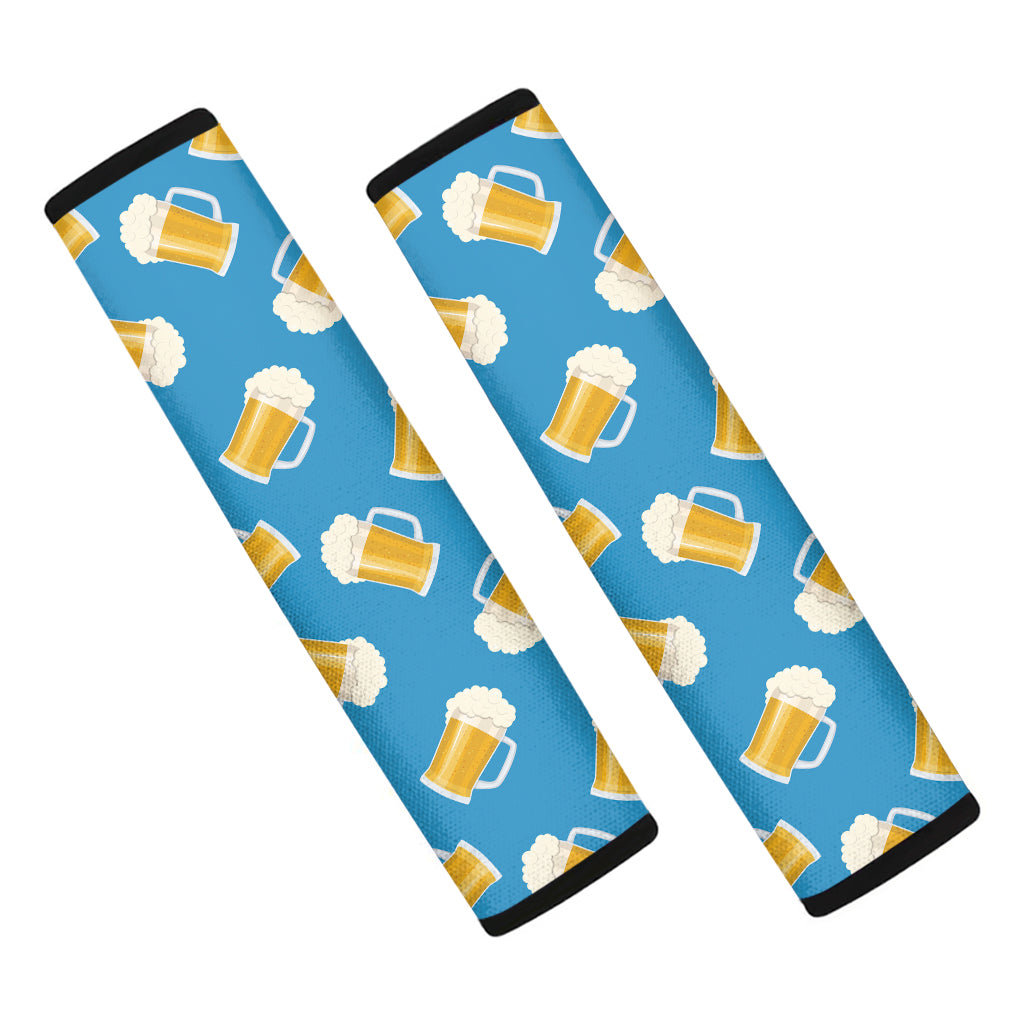 Mug Of Beer Pattern Print Car Seat Belt Covers