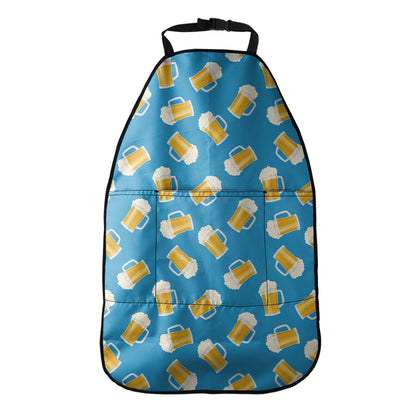 Mug Of Beer Pattern Print Car Seat Organizers