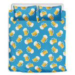 Mug Of Beer Pattern Print Duvet Cover Bedding Set
