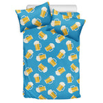 Mug Of Beer Pattern Print Duvet Cover Bedding Set