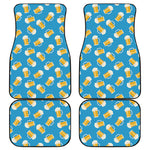 Mug Of Beer Pattern Print Front and Back Car Floor Mats