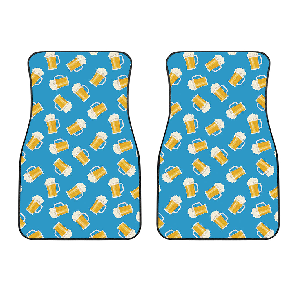 Mug Of Beer Pattern Print Front Car Floor Mats