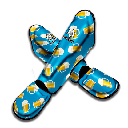 Mug Of Beer Pattern Print Muay Thai Shin Guard