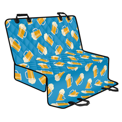 Mug Of Beer Pattern Print Pet Car Back Seat Cover