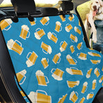 Mug Of Beer Pattern Print Pet Car Back Seat Cover