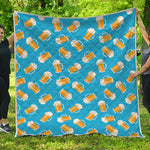 Mug Of Beer Pattern Print Quilt