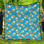 Mug Of Beer Pattern Print Quilt