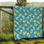 Mug Of Beer Pattern Print Quilt