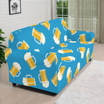 Mug Of Beer Pattern Print Sofa Cover
