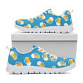 Mug Of Beer Pattern Print White Running Shoes