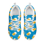Mug Of Beer Pattern Print White Sneakers