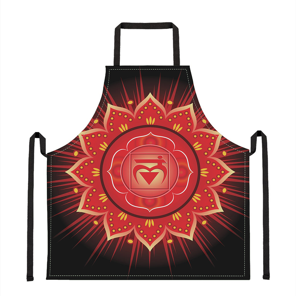 Muladhara Chakra Mandala Print Apron