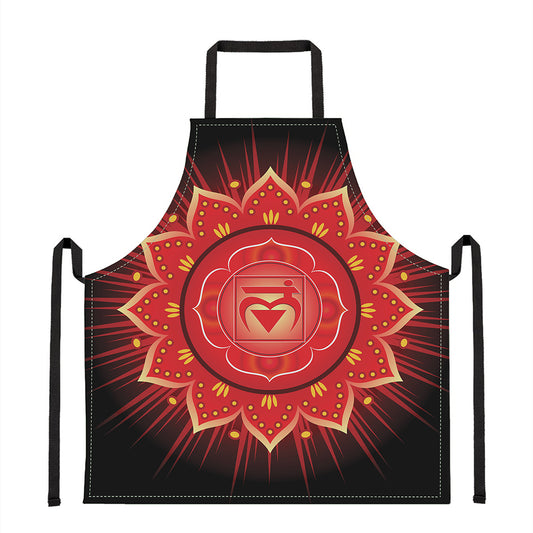 Muladhara Chakra Mandala Print Apron