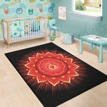 Muladhara Chakra Mandala Print Area Rug