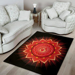 Muladhara Chakra Mandala Print Area Rug