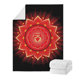 Muladhara Chakra Mandala Print Blanket
