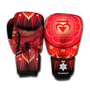 Muladhara Chakra Mandala Print Boxing Gloves