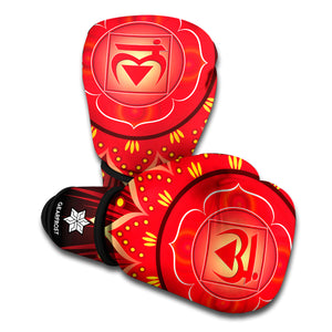 Muladhara Chakra Mandala Print Boxing Gloves