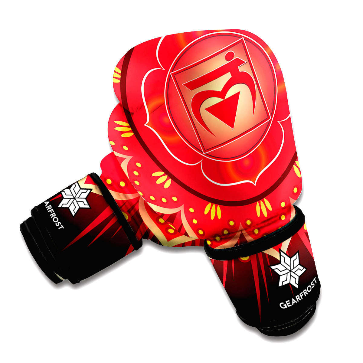 Muladhara Chakra Mandala Print Boxing Gloves